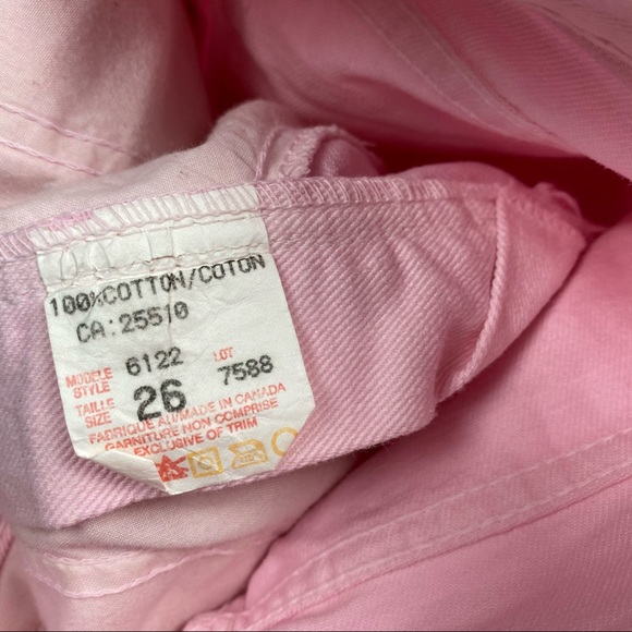 Jean Works Pink High waist vintage denim shorts - Picture 6 of 8